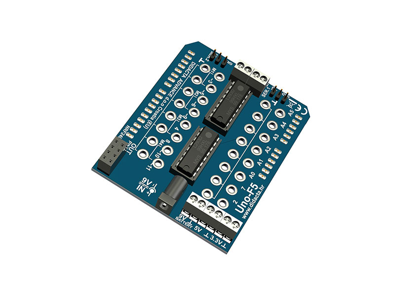 UNO - F5-Shield para el microcontrolador Arduino UNO